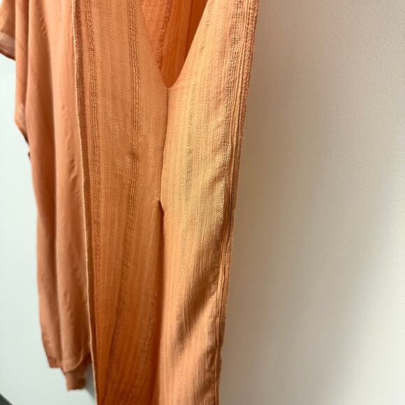 L*Space Revolve Anita Resort Wear Coastal Beachy Cover Up in Toasted Orange Tan - Picture 5 of 11